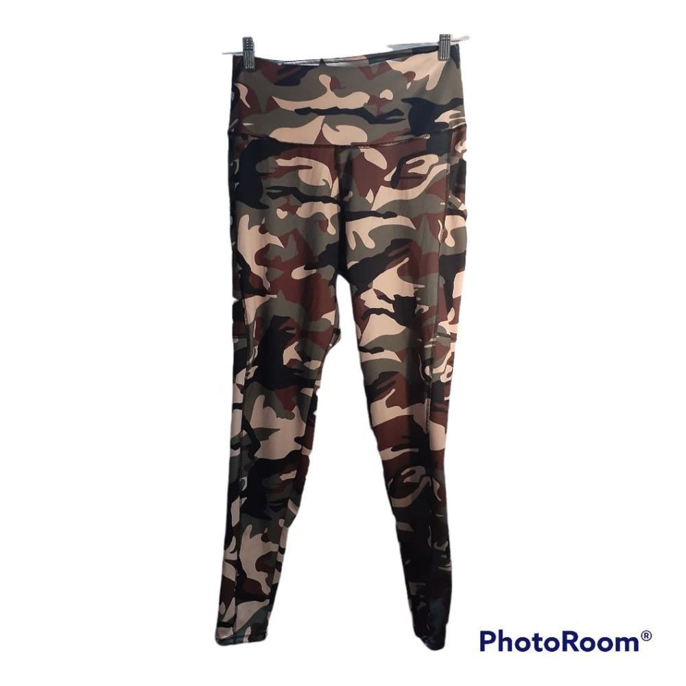 New Look Sports Yoga Pants Camo Sz 1X